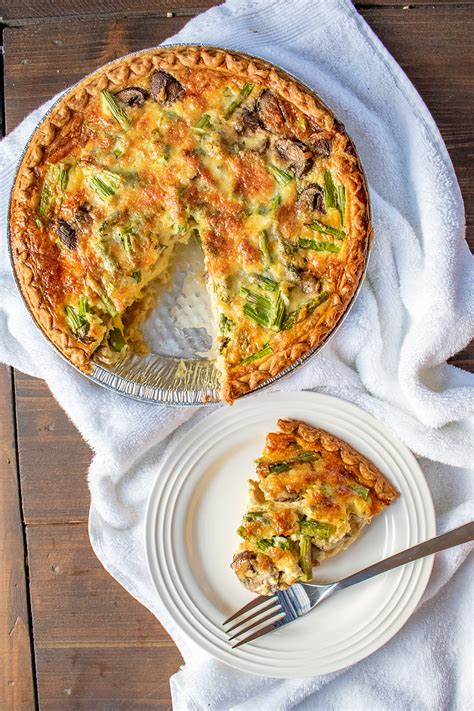 easy-quiche-recipe-with-asparagus-mushrooms-and image
