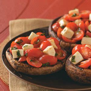 grilled-portobellos-with-mozzarella-salad-taste-of-home image