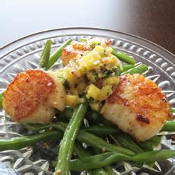 seared-scallops-with-pineapple-ginger-and-lemon-grass image