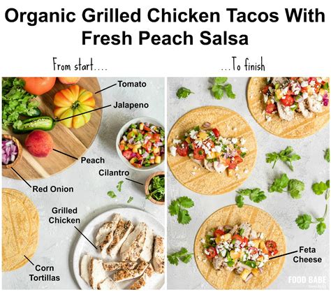 organic-grilled-chicken-tacos-with-fresh-peach-salsa image