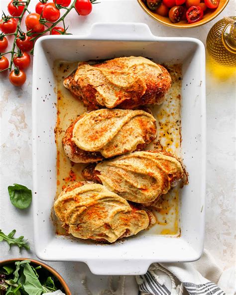 baked-hummus-chicken-joyfoodsunshine image