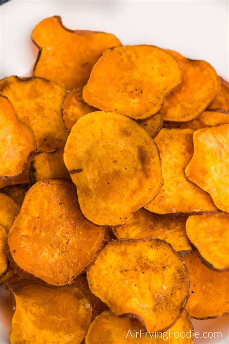 air-fryer-sweet-potato-chips-air-frying-foodie image
