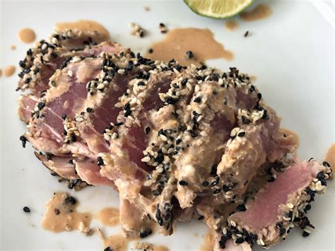 seared-ahi-tuna-with-wasabi-ginger-sauce-kitchen image