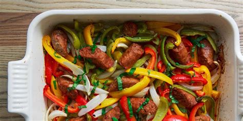 best-sausage-peppers-recipe-how-to-make-sausage image