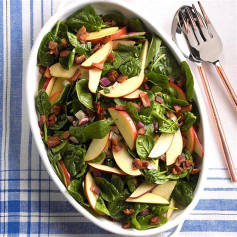 hot-spinach-apple-salad-recipe-how-to-make-it-taste-of-home image
