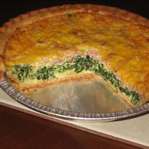 ham-and-cheese-quiche-allrecipes image