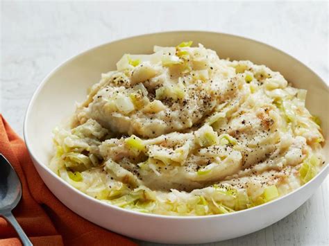 garlicky-mashed-potatoes-with-leeks-food-network image