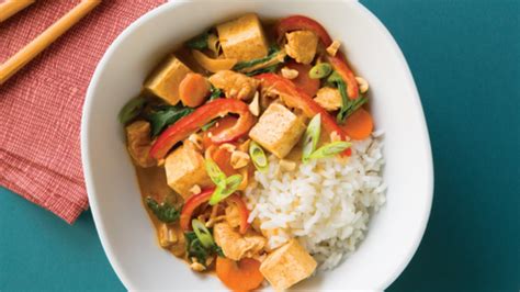 thai-coconut-curry-chicken-and-tofu-delicious-living image