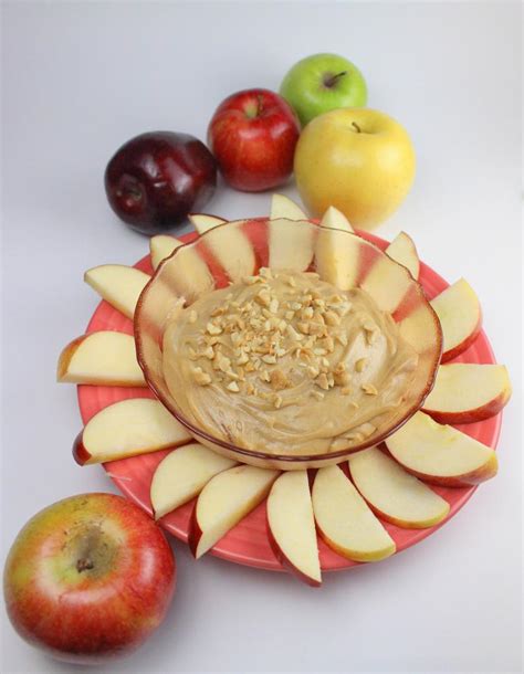 apple-slices-with-honey-peanut-mascarpone-dip image