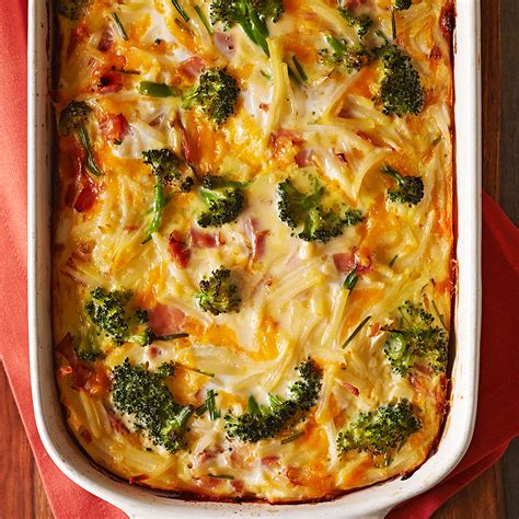 ham-and-broccoli-breakfast-casserole-recipe-eatingwell image