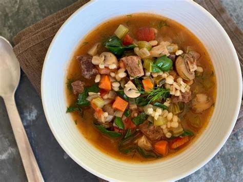 beef-barley-and-many-vegetable-soup-recipe-food image