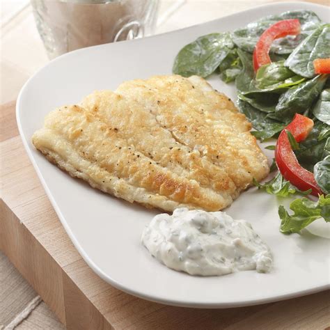 fish-fillets-with-tartar-sauce-recipe-eatingwell image