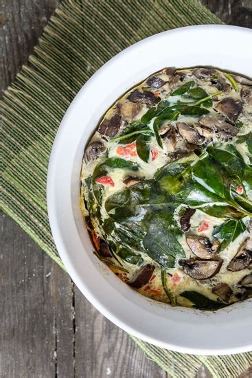 instant-pot-frittata-with-spinach-and-mushrooms image