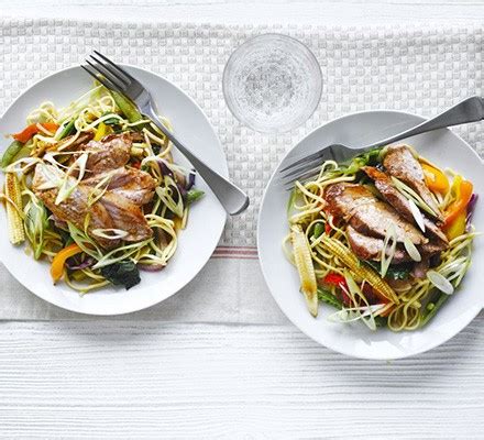 sticky-soy-honey-pork-with-asian-recipe-bbc-good-food image
