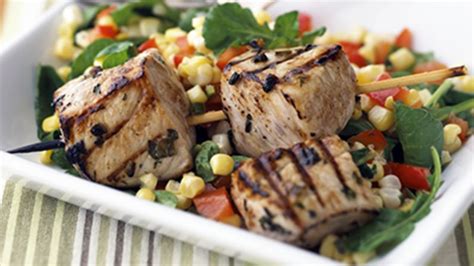 skinny-marinated-pork-with-summer-corn-salad image