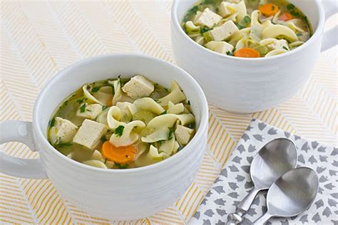 vegetarian-chicken-noodle-soup-recipe-oh-my-veggies image