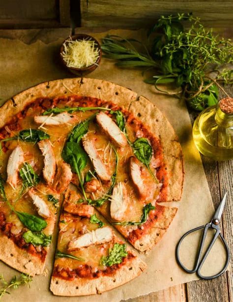 chicken-arugula-pizza-recipe-30-minute image