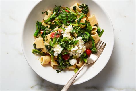 pasta-with-garlicky-anchovies-and-broccoli-rabe image