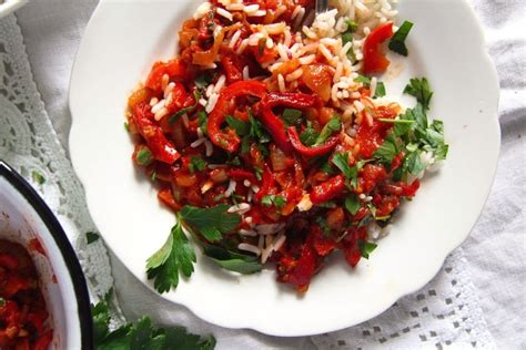 hungarian-lecso-or-letscho-recipe-pepper-stew image
