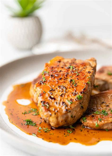 maple-glazed-pan-fried-pork-chops-kevin-is-cooking image