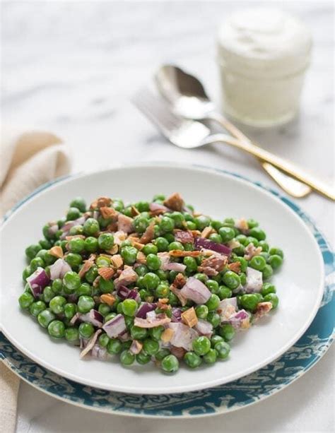 pea-salad-with-bacon-and-creamy-dressing image