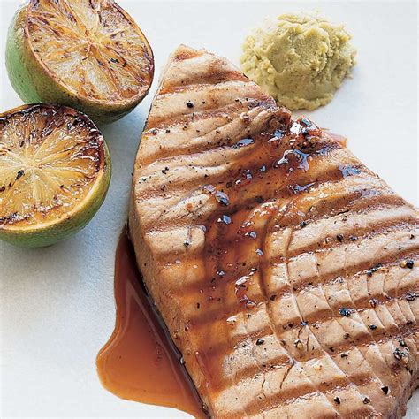 grilled-tuna-steaks-with-citrus-ginger-sauce-food-wine image