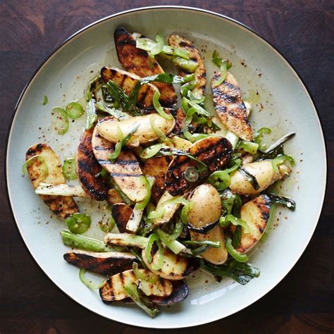 grilled-potato-salad-with-scallion-vinaigrette image
