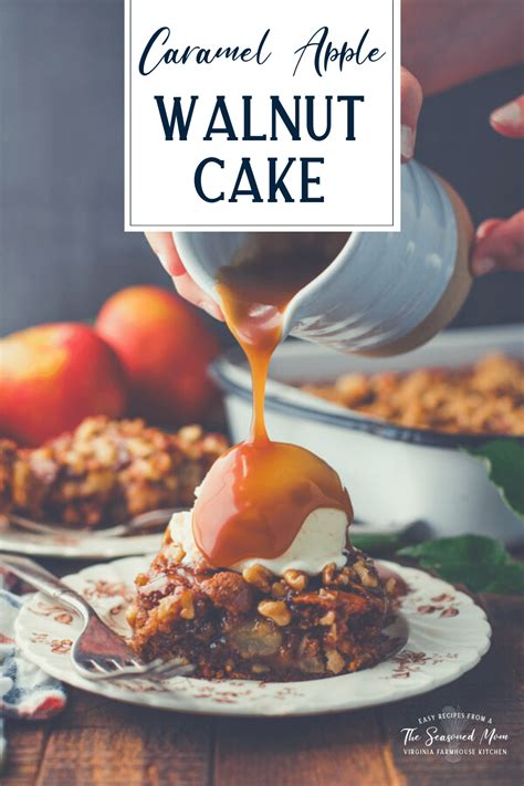 apple-walnut-cake-with-caramel-glaze-the image