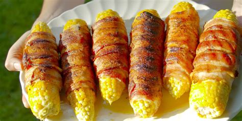 best-bacon-wrapped-grilled-corn-recipe-delish image