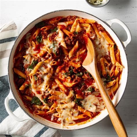 hearty-penne-beef-recipe-how-to-make-it-taste-of-home image