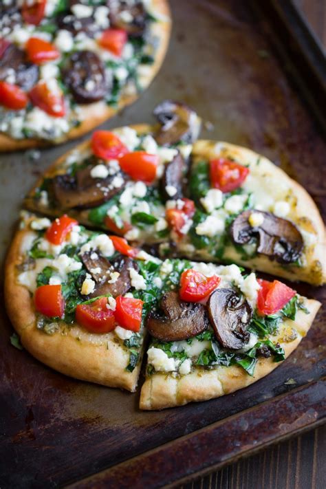 pesto-pita-pizza-with-spinach-and-feta-peas-and-crayons image