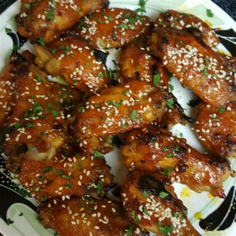 crispy-honey-sriracha-chicken-wings-allrecipes image