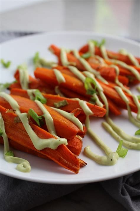 roasted-carrot-fries-with-avocado-crema-talking-meals image