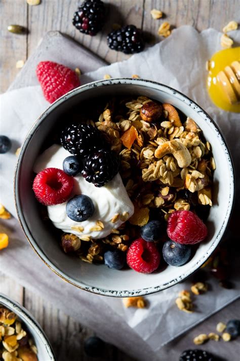 easy-healthy-granola-with-honey-and-nuts image