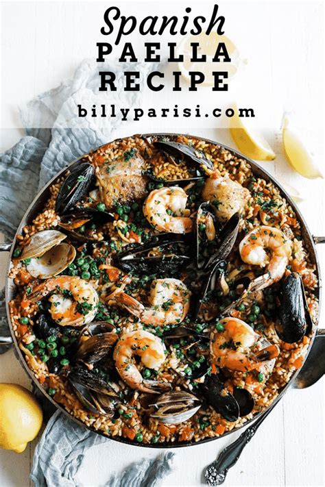 authentic-spanish-paella-recipe-with-seafood-chef-billy-parisi image