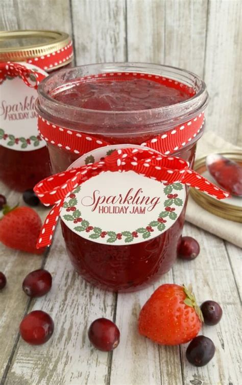 sparkling-holiday-strawberry-jam-recipe-with-printables image