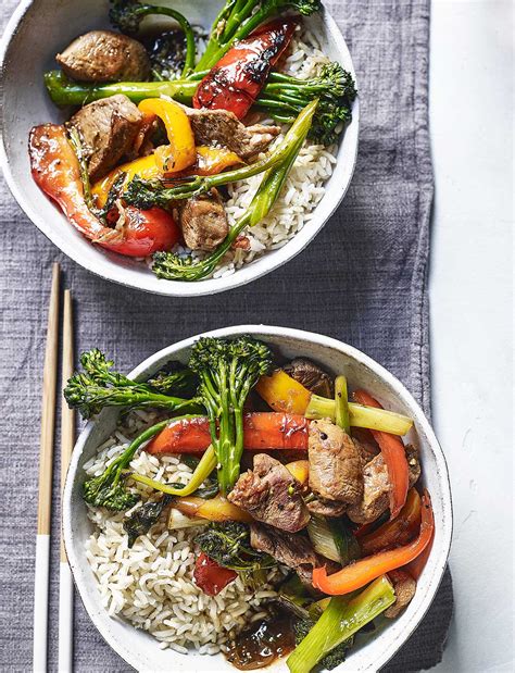 quick-lamb-and-vegetable-stir-fry-recipe-sainsburys image