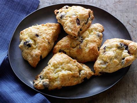 blueberry-scones-with-lemon-glaze-recipe-food-network image