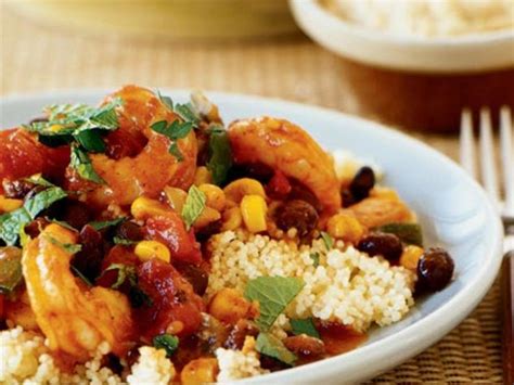 shrimp-and-vegetable-tagine-with-couscous-sunset image