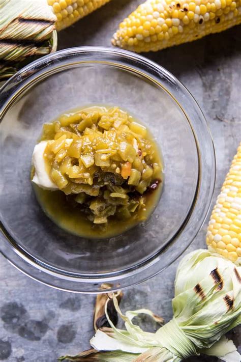 mexican-grilled-corn-with-green-chile-honey-butter image