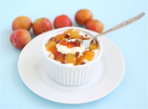 roasted-plums-with-greek-yogurt-honey-and-almonds image