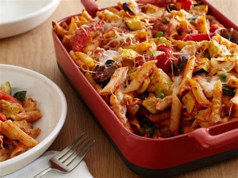 baked-penne-with-roasted-vegetables-food-network image