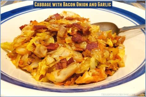 how-to-make-fried-cabbage-with-bacon-onion-and-garlic image