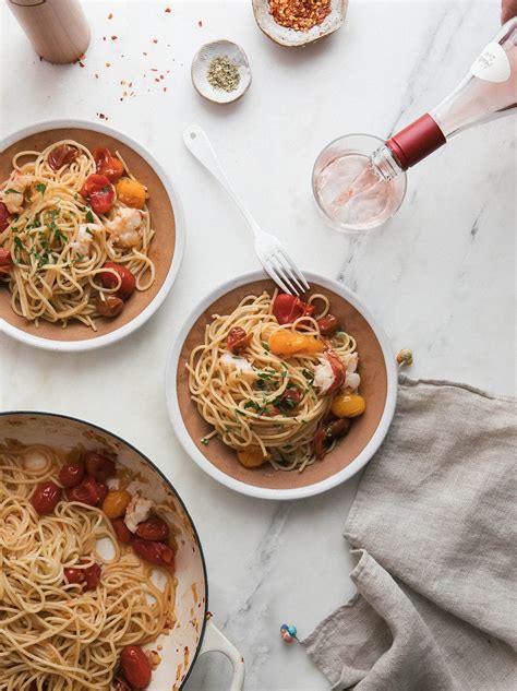 lobster-pasta-with-cherry-tomatoes-a-cozy-kitchen image