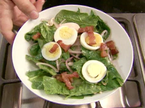 spinach-salad-with-warm-bacon-dressing-recipe-food image