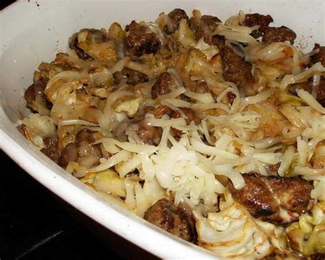 comforting-cabbage-and-sausage-casserole image