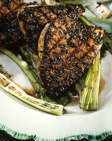 grilled-swordfish-steaks-with-olive-pesto-martha-stewart image