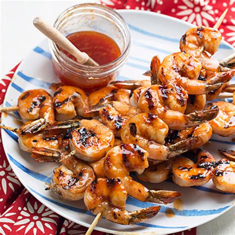 grilled-shrimp-with-honey-ginger-barbecue-sauce image
