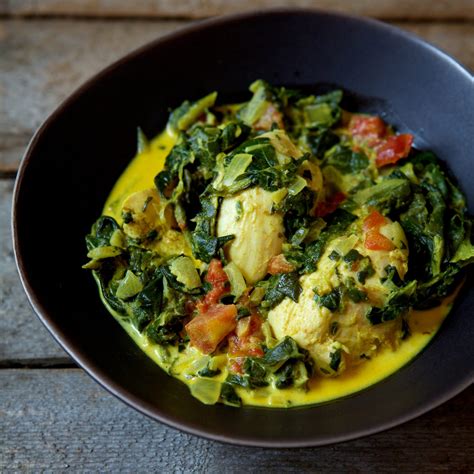 indian-spiced-chicken-and-spinach-food-wine image