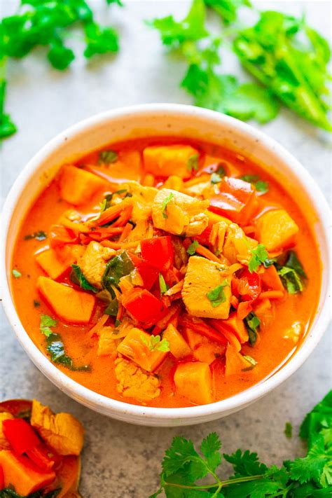 thai-chicken-curry-soup-recipe-averie-cooks image